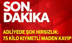 Adliyede Şok Hırsızlık: 75 Kilo Kıymetli Maden Kayıp