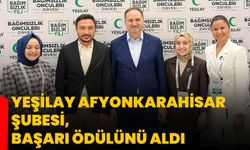 Yeşilay Afyonkarahisar Şubesi, Başarı Ödülünü Aldı