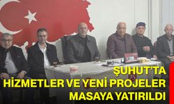 Şuhut’ta Hizmetler ve Yeni Projeler Masaya Yatırıldı