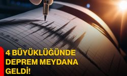 4 Büyüklüğünde Deprem Meydana Geldi!