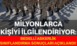 Milyonlarca Kişiyi İlgilendiriyor: Bedelli Askerlik Sınıflandırma Sonuçları Açıklandı