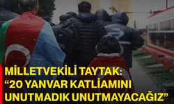 Milletvekili Taytak: “20 Yanvar Katliamını Unutmadık, Unutmayacağız”