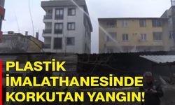 Plastik İmalathanesinde Korkutan Yangın