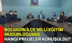 Bolvadin İlçe Milli Eğitim Müdürlüğünde Hangi Projeler Konuşuldu?