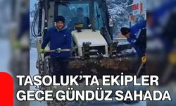 Taşoluk’ta Ekipler Gece Gündüz Sahada