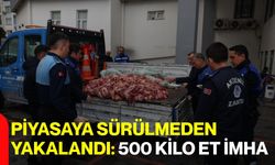 Piyasaya Sürülmeden Yakalandı: 500 Kilo Et İmha