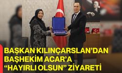 Başkan Kılınçarslan’dan Başhekim Acar’a “Hayırlı Olsun” Ziyareti