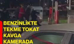 Benzinlikte Tekme Tokat Kavga Kamerada