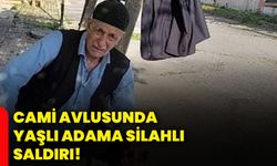 Cami avlusunda yaşlı adama silahlı saldırı!