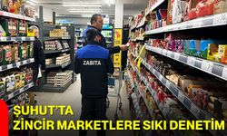 Şuhut’ta Zincir Marketlere Sıkı Denetim
