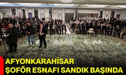 Afyonkarahisar şoför esnafı sandık başında