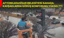 Afyonkarahisar Belediyesi Sahada: Kavşaklarda Görüş Konforunu Yükseltti