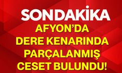 Afyon’da Dere Kenarında Parçalanmış Ceset Bulundu!