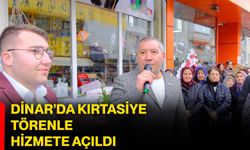 Dinar’da kırtasiye törenle hizmete açıldı