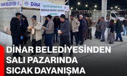 Dinar Belediyesinden Salı Pazarında Sıcak Dayanışma
