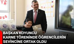 Başkan Koyuncu, Karne Töreninde Öğrencilerin Sevincine Ortak Oldu