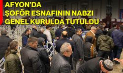 Afyon’da Şoför Esnafının Nabzı Genel Kurulda Tutuldu