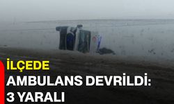 İlçede Ambulans Devrildi: 3 Yaralı