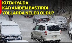 Kütahya’da Kar Aniden Bastırdı, Yollarda Neler Oldu?