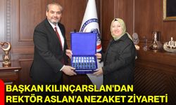 Başkan Kılınçarslan'dan Rektör Aslan'a Nezaket Ziyareti