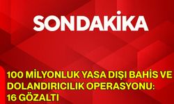 100 Milyonluk Yasa Dışı Bahis ve Dolandırıcılık Operasyonu: 16 Gözaltı