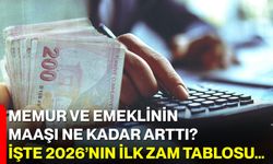Memur ve Emeklinin Maaşı Ne Kadar Arttı? İşte 2026’nın İlk Zam Tablosu…