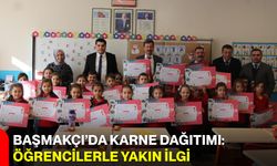 Başmakçı’da Karne Dağıtımı: Öğrencilerle Yakın İlgi