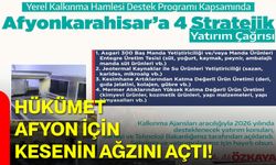 Hükümet Afyon İçin Kesenin Ağzını Açtı!