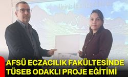 AFSÜ Eczacılık Fakültesinde TÜSEB Odaklı Proje Eğitimi