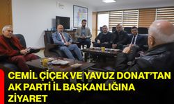 Cemil Çiçek ve Yavuz Donat’tan AK Parti İl Başkanlığına Ziyaret