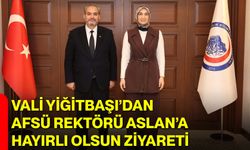 Vali Yiğitbaşı’dan AFSÜ Rektörü Aslan’a Hayırlı Olsun Ziyareti