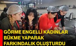 Görme Engelli Kadınlar Bükme Yaparak Farkındalık Oluşturdu