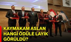 Kaymakam Aslan hangi ödüle layık görüldü?