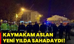 Kaymakam Aslan yeni yılda sahadaydı!