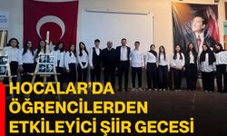 Hocalar’da öğrencilerden etkileyici şiir gecesi