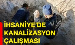 İhsaniye’de kanalizasyon çalışması