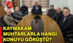 Kaymakam, muhtarlarla hangi konuyu görüştü?