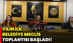 Yılın ilk belediye meclis toplantısı başladı!