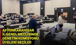Afyonkarahisar İl Genel Meclisinde Denetim Komisyonu üyeleri seçildi!