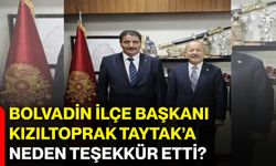 Bolvadin İlçe Başkanı Kızıltoprak, Taytak’a neden teşekkür etti?