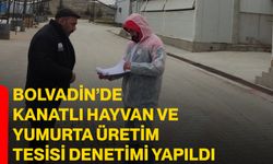 Bolvadin’de kanatlı hayvan ve yumurta üretim tesisi denetimi yapıldı