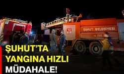 Şuhut’ta yangına hızlı müdahale!