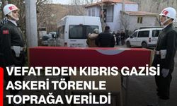 Vefat eden Kıbrıs gazisi askeri törenle toprağa verildi