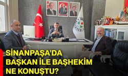 Sinanpaşa’da başkan ile başhekim ne konuştu?