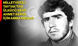 Milletvekili Taytak’tan Ülkücü Şehit Ahmet Kerse İçin Anma Mesajı!