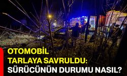 Otomobil tarlaya savruldu: Sürücünün durumu nasıl?