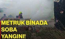 Metruk binada soba yangını!