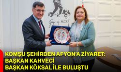 Komşu Şehirden Afyon’a Ziyaret: Başkan Kahveci, Başkan Köksal ile Buluştu