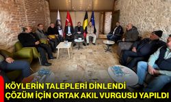 Köylerin Talepleri Dinlendi, Çözüm İçin Ortak Akıl Vurgusu Yapıldı