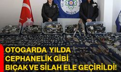 Otogarda  Yılda Cephanelik Gibi Bıçak Ve Silah Ele Geçirildi!